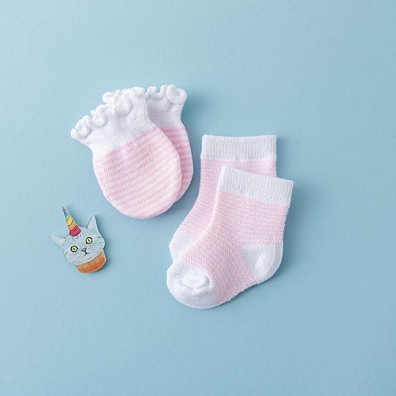 Set bao tay bao chân len cho trẻ sơ sinh giúp bé giữ ấm ổn định nhiệt độ cơ thể Homedy Kids