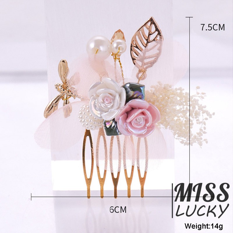 Lược cài tóc hình hoa thời trang cho nữ