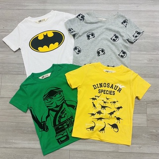 Set 4 áo phông HM dư xịn bé trai ( màu ngẫu nhiên)