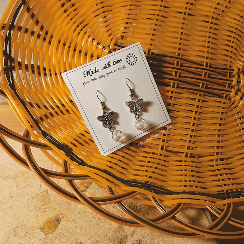 SET NGUYÊN LIỆU HANDMADE DIY TỰ LÀM 1 ĐÔI BÔNG TAI HOA TAI TRANG SỨC HANDMADE