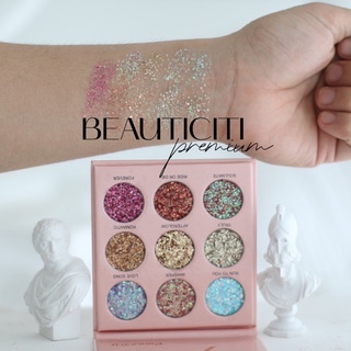 BẢNG NHŨ MẮT KIM TUYẾN CMAADU GLITER PALLET 9 Ô