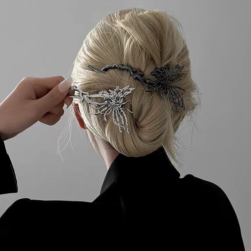 Kẹp tóc hình bướm bằng kim loại sang trọng cao cấp