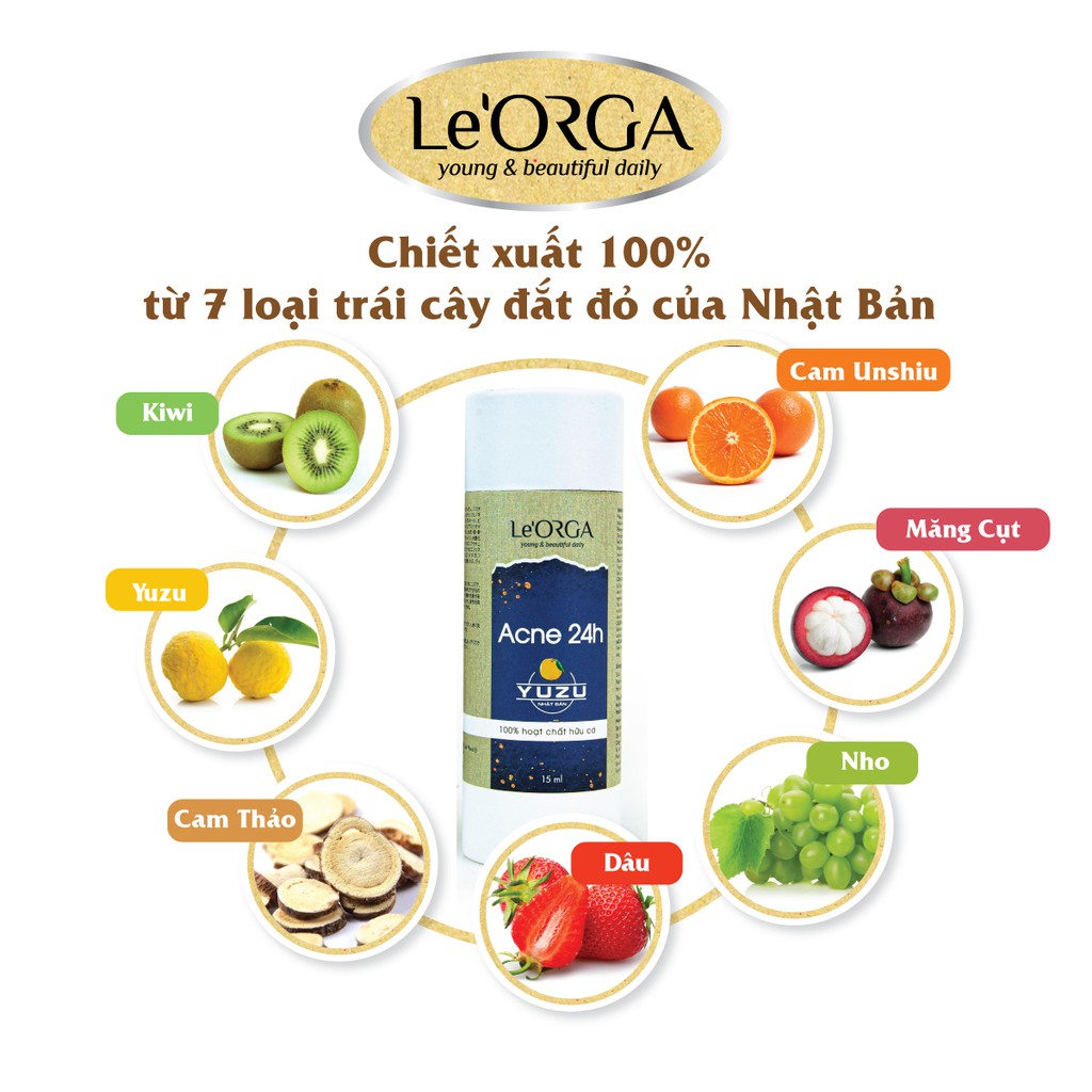 Serum Làm Giảm - Ngăn Ngừa Mụn -Le’Orga ACNE 24H Dung tích 15 ml | BigBuy360 - bigbuy360.vn