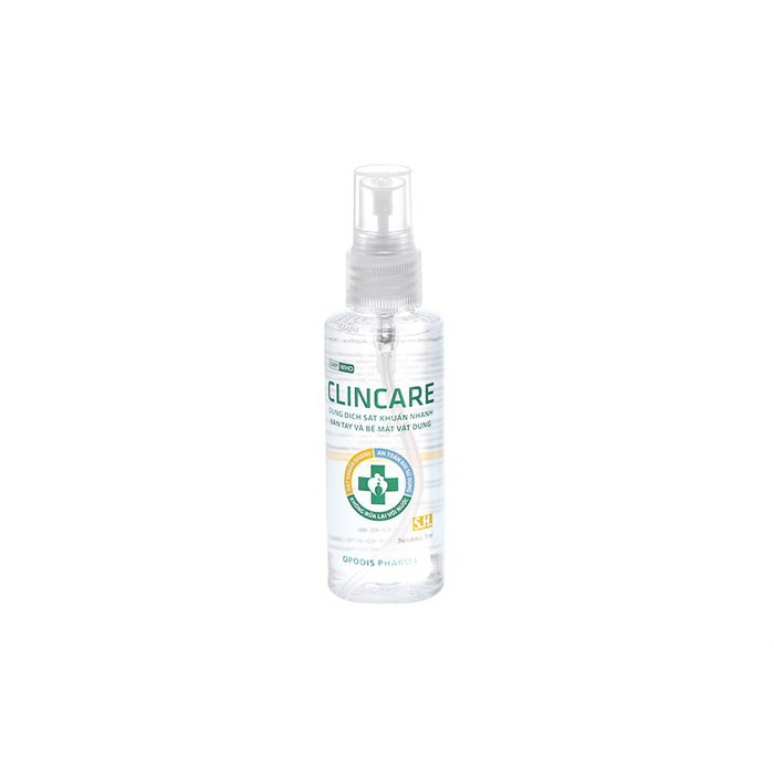 Dung dịch rửa tay sát khuẩn nhanh chai mini xịt Clincare SH 70ml