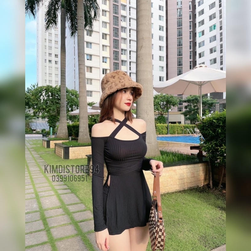 Set bộ nữ áo kiểu tay dài và quần đùi / set bộ nữ thời trang 2in1 cực hot thời trang