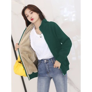 Áo khoác nỉ lót lông - Dày dặn và ấm áp