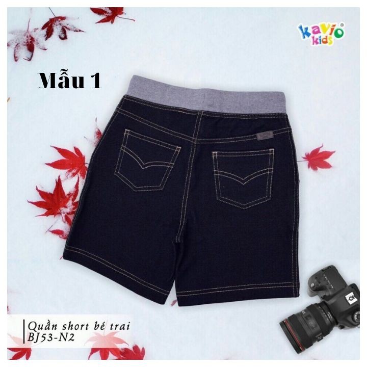 Quần short jean 25-39kg bé trai- Quần short nam - Quần short bé trai- Thun cotton jeans thoáng mát.