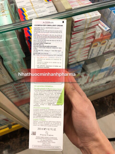 Kem làm mềm da , giảm khô da Aderma Exomega 200ml | BigBuy360 - bigbuy360.vn