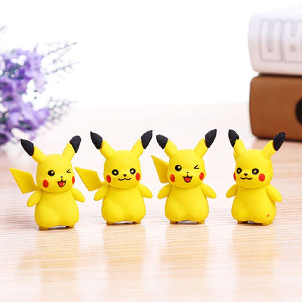 PEWANY Cục Tẩy Bút Chì Hình Pikachu Hoạt Hình Đáng Yêu