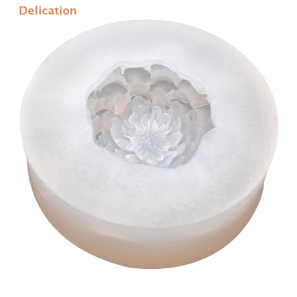 1 Khuôn Silicone Làm Bánh Hình Hoa Mẫu Đơn 3D 8.8Cm
