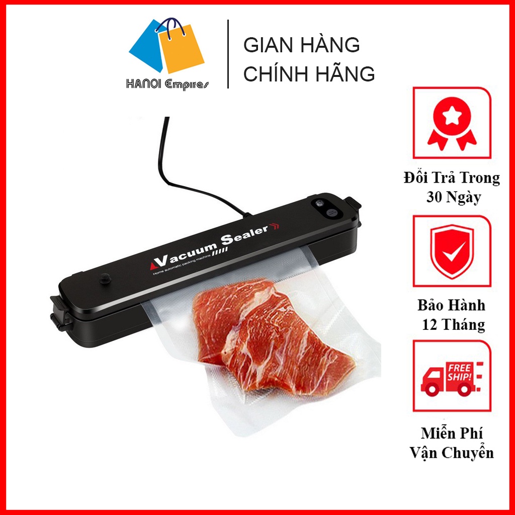 Máy hút chân không thực phẩm Vacuum Sealer, mẫu máy hàn miêng túi bảo quản thực phẩm gia đình - bảo hành 12 tháng