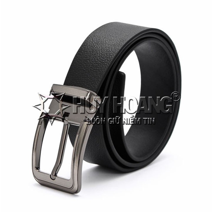 Bóp nam &amp; Dây nịt nam Huy Hoàng da bò màu đen HP2114-HP4108