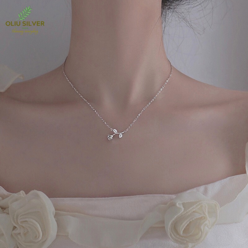 Dây Chuyền Bạc S925 Hoa Hồng Simply Rose Xinh Xắn | Vòng Cổ Nữ Trang Sức Bạc Thời Trang