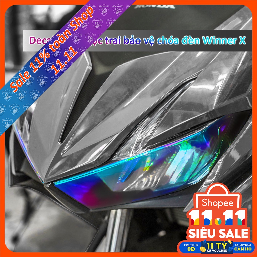 [Mã 11LSSALE giảm 100% đơn 50k] Decal Winner X cao cấp chuyển màu cánh cam flim bảo vệ chóa đèn Winner X