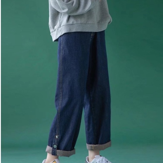 Quần Jeans Nam Thời Trang Đơn Giản Hàn Quốc simple quần bò ống đứng nữ bigsize quần baggy jean unisex