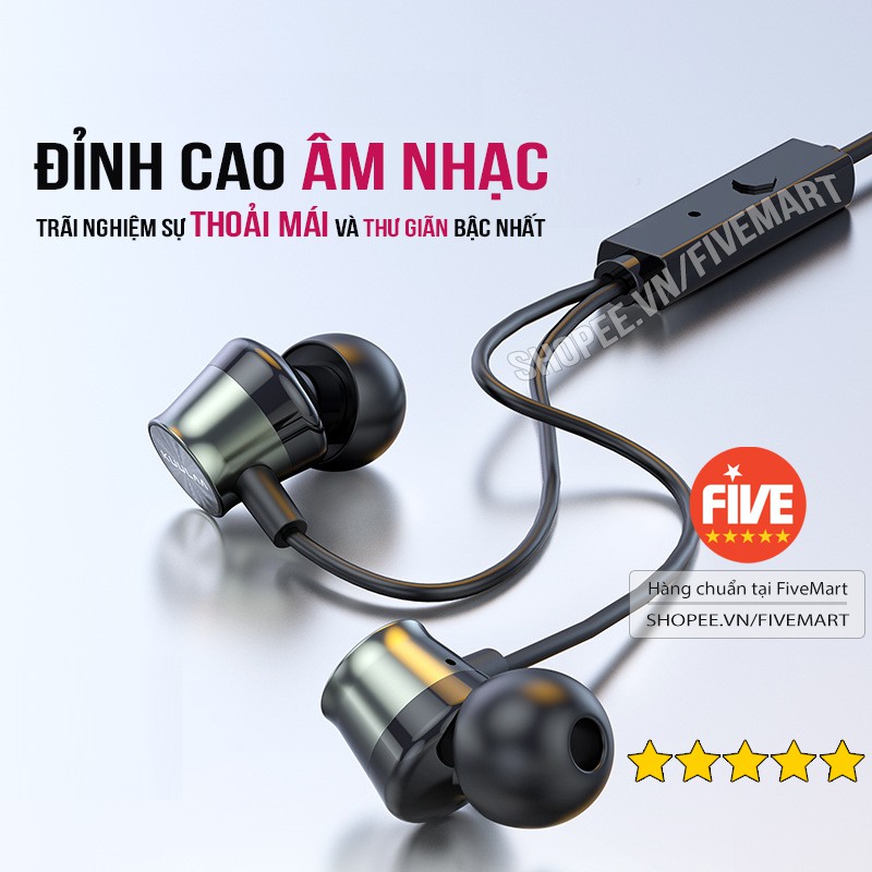 Tai Nghe Nhét Tai Âm Thanh Vòm Lọc Tiếng Ồn Nút Bấm Nghe Nhận Cuộc Gọi Chuyển Bài Tiện Lợi Bảo Hành Hoàn Tiền Nếu Có Lỗi