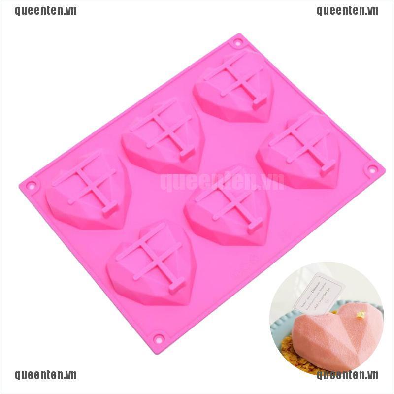 Khuôn Silicone Làm Bánh Hình Trái Tim