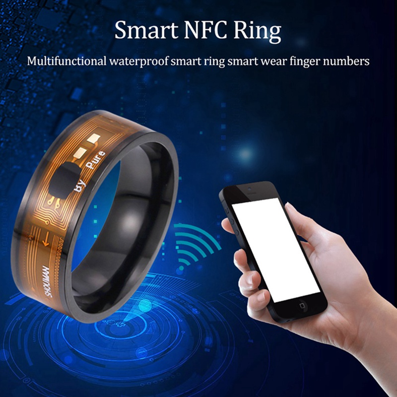 Nhẫn Đeo Tay Thông Minh Yajief Nfc Chống Nước Đa Năng