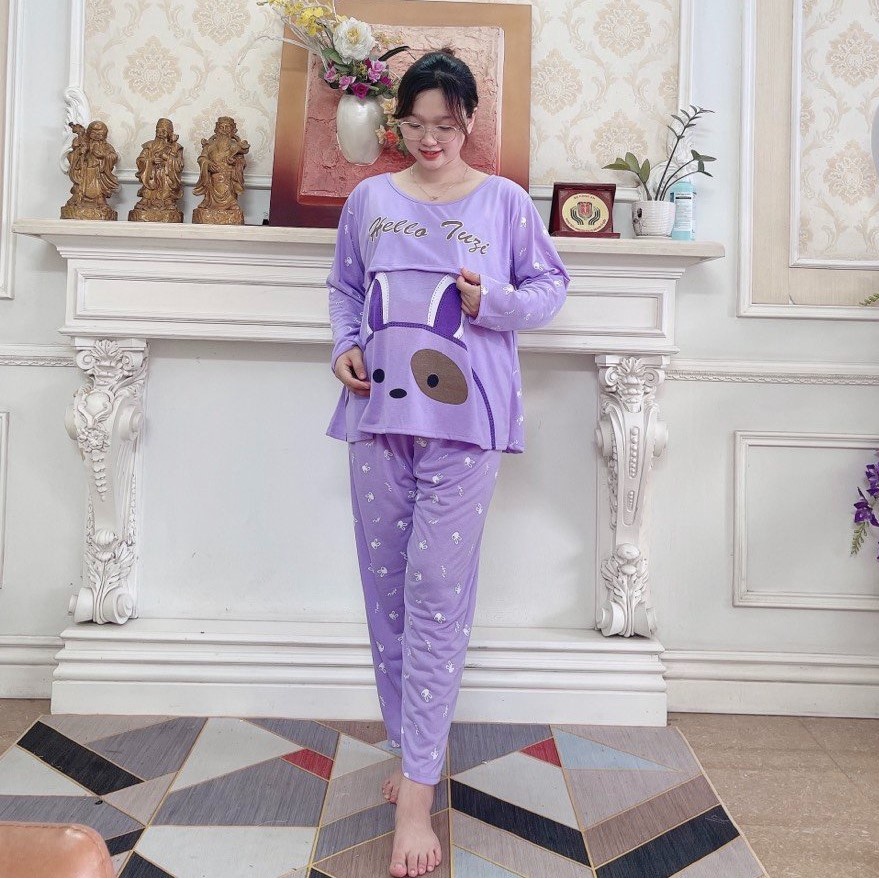 Bộ đồ bầu và sau sinh bigsize đến 100kg giá rẻ chất cotton 100% cực mát