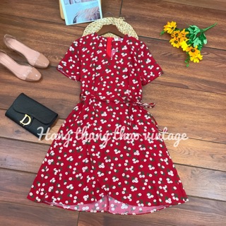 Váy voan hoạ tiết