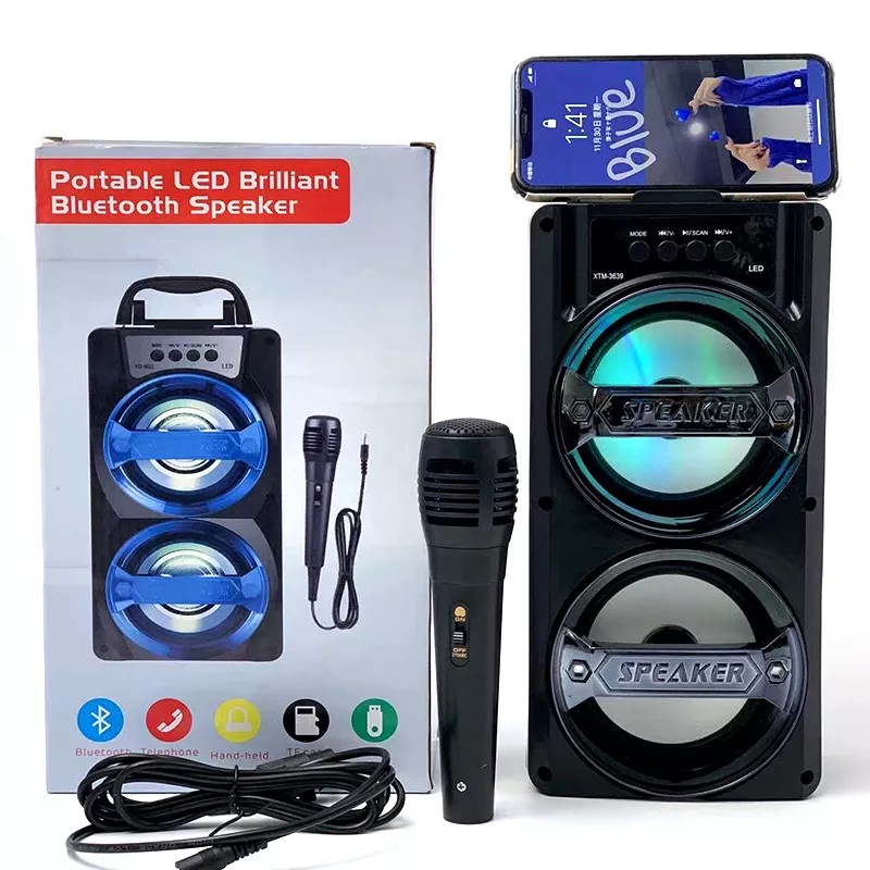 Loa Bluetooth Karaoke Xách Tay Công Xuất Lớn Bass Mạnh Treble Rời Đầu AUX in Hát Karaoke Hay - Chính hãng LINKEETECH