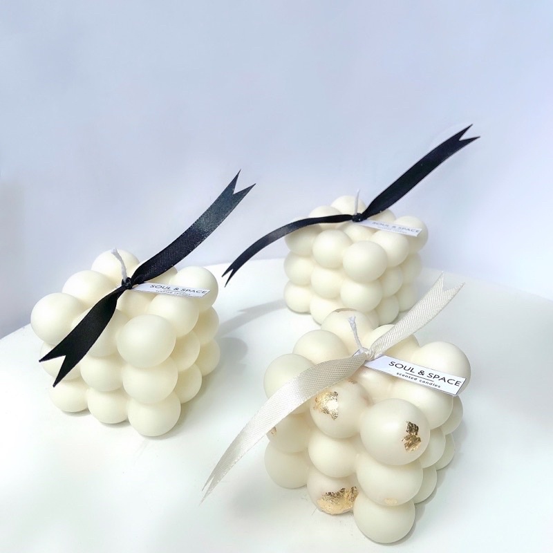 Nến thơm handmade cao cấp hình khối rubik phong cách Hàn Quốc