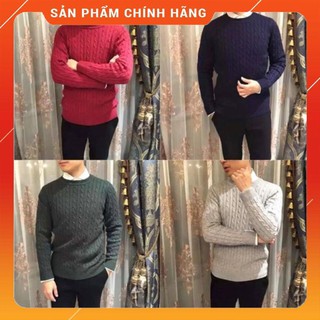 Áo len vặn thừng cổ tròn cao cấp L001 _HÀNG VIỆT NAM