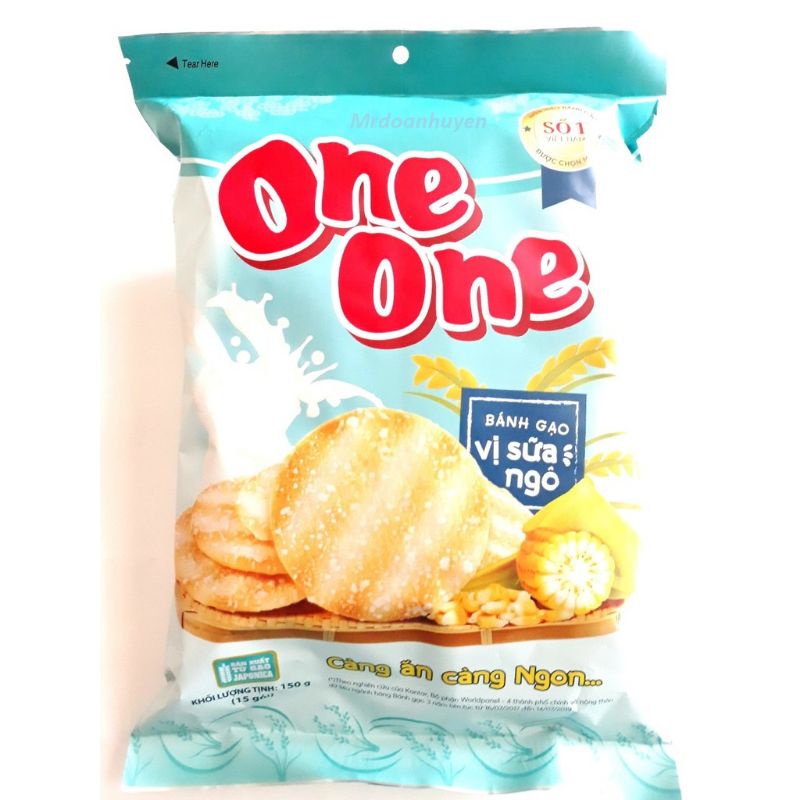 Bánh gạo One one vị phô mai ngô/vị tảo/vị bò nướng/vị tôm/vị sữa ngô 150g | BigBuy360 - bigbuy360.vn