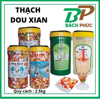 THẠCH KIM CƯƠNG/DỪA/SOCOLA 2.5KG THẠCH DOU XIAN  THẠCH TRÀ SỮA THẠCH TRÀ ĐÀO - NGUYÊN LIỆU PHA CHẾ - KHO PHA CHẾ ĐÀ NẴNG