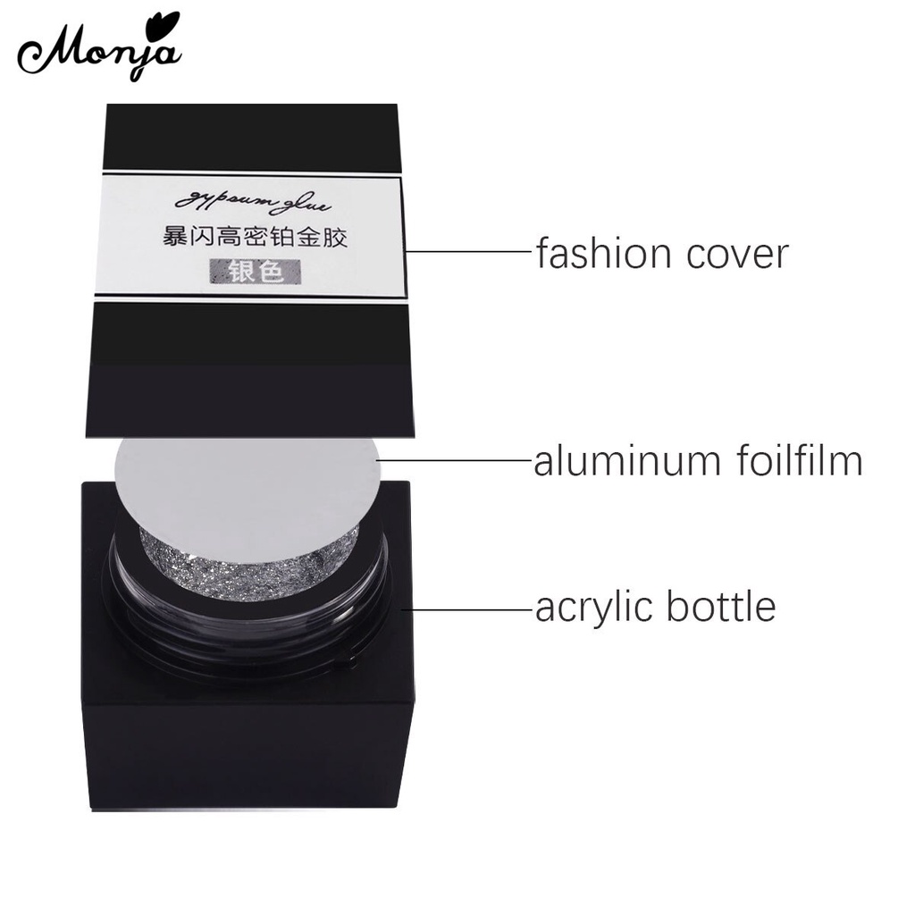 Gel sơn móng tay lấp lánh tùy chọn 4 màu sắc 5g<br>