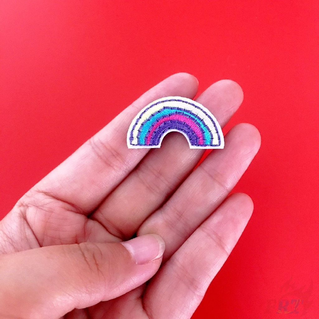 &gt; Ready Stock &lt; ☸ INS - Colorful Patch ☸ 1Pc Pineapple / IceCream / Rainbow Diy Sew on Iron on Patch