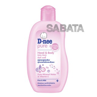 Tắm gội toàn thân Baby Dnee 200ml xanh/hồng/xanh lá Organic