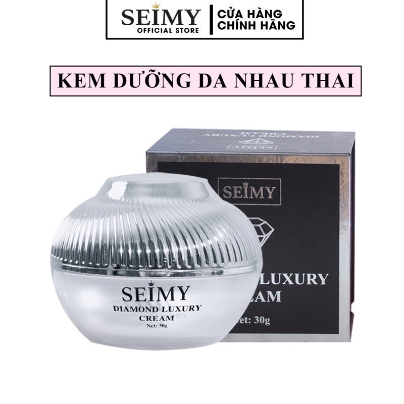 Kem Dưỡng Da Mặt Ban Đêm Face Nhau Thai Seimy - Diamond Luxury Dưỡng Trắng , Cấp Ẩm, Mờ Nám,...