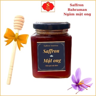 [CHÍNH HÃNG] Saffron ngâm mật ong- Hũ 1gram - SAFFRON TÂY Á Bahraman Super Negin - nhuỵ hoa nghệ tây - Nhập khẩu từ Iran