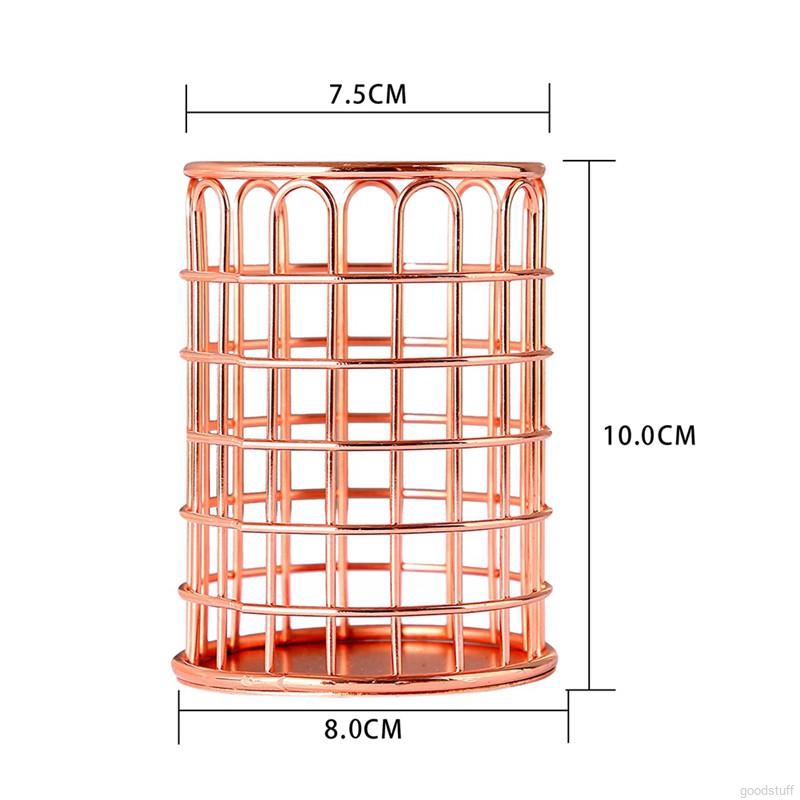 Lọ đựng bút/cọ mỹ phẩm phong cách bắc âu làm từ sắt tiện dụng