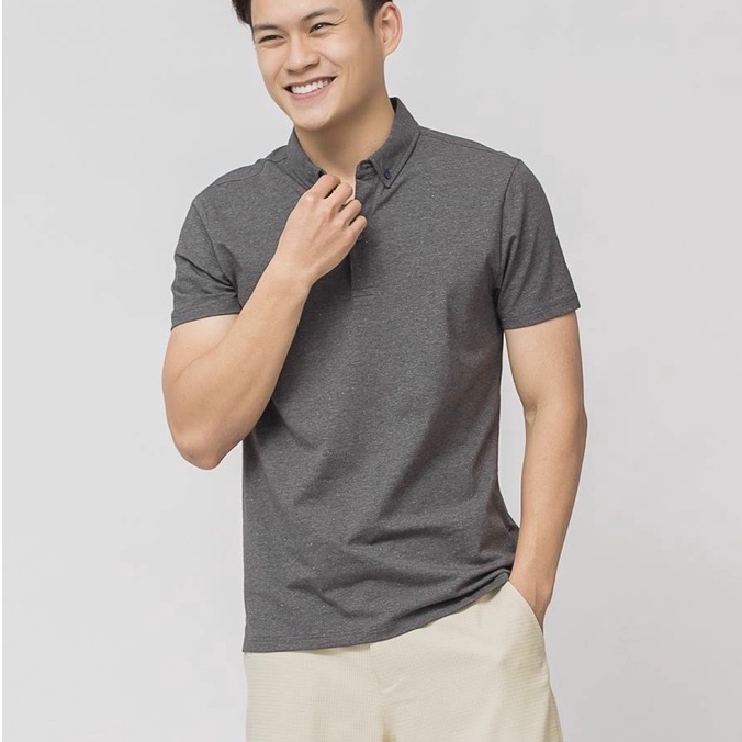 Áo thun polo nam Aristino APS016S9 phông ngắn tay có cổ bẻ dáng slim fit ôm nhẹ trơn màu vải cotton cao cấp mềm mát