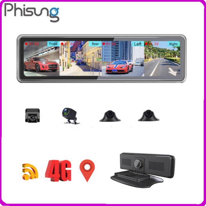 Sản phẩm Camera hành trình 360 độ dành cho ô tô, gắn gương và taplo của xe. Thương hiệu cao cấp Phisung - T88 ..