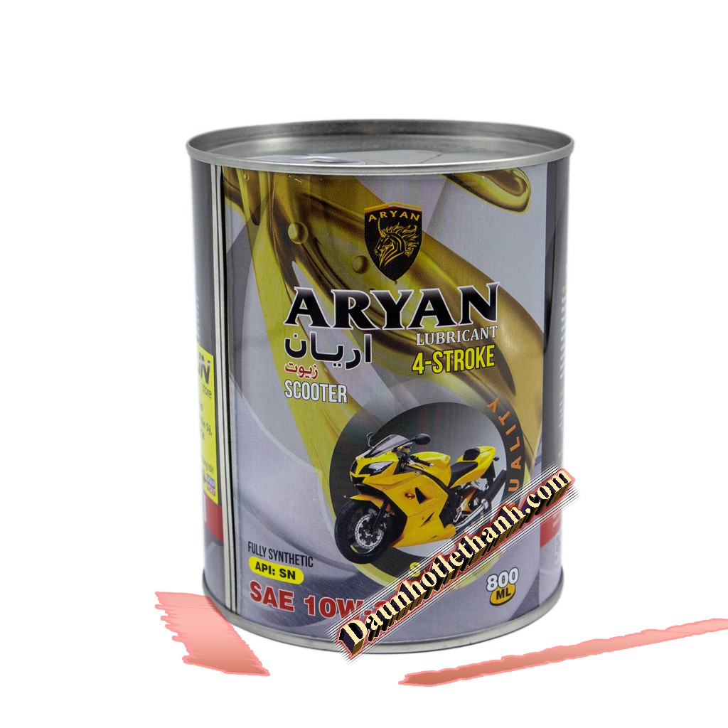 ARYAN MOTOCYCLE OIL 4T 10W30 800ml MB FULLY SYNTHETIC - Nhập Khẩu UAE - Nhớt Tổng Hợp Dành Cho Xe Ta