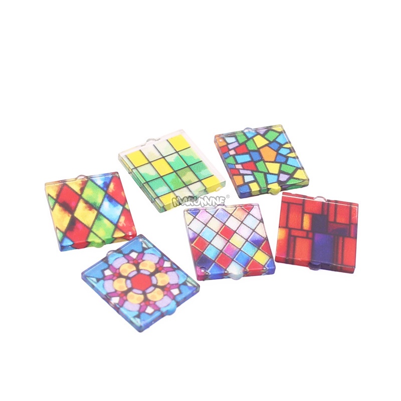 Đồ chơi giáo dục lắp ráp   logo moc 1 kính 2x2 7 màu a6