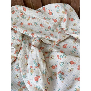 vải xô muslin hoa