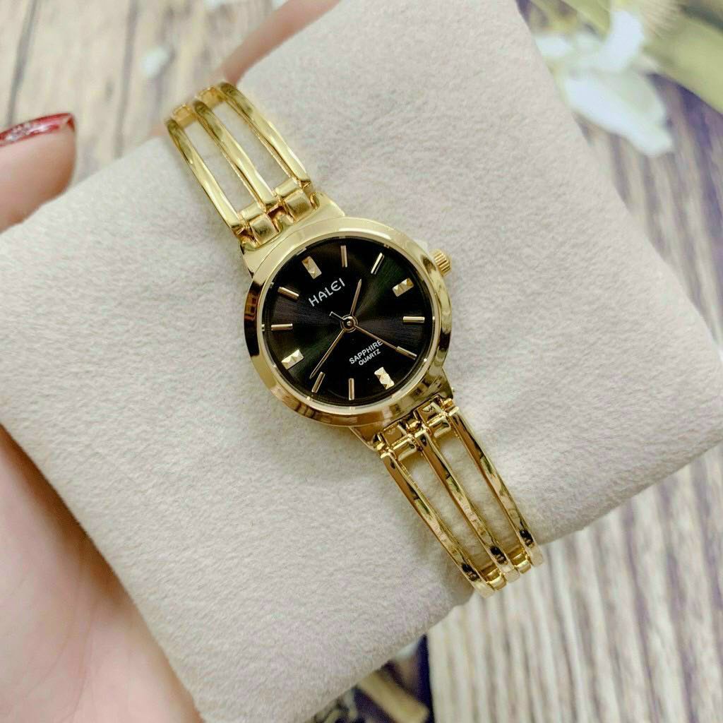 Đồng hồ nữ Halei dạng lắc đồng hồ size 22mm