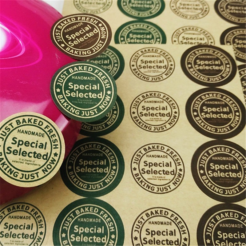 Nhãn Dán Trang Trí Hộp Quà Xà Phòng / Bánh Quy DIY