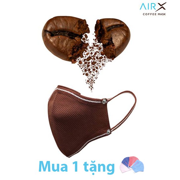 Khẩu trang vải cafe kháng khuẩn, phân hủy sinh học, chống tua UV COFFEE MASK AIRX