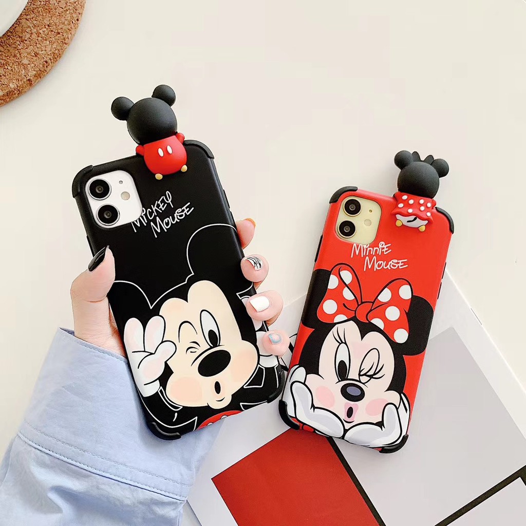 Mickey and Minnie 3D relief Case iPhone 11 Pro Promax X XS XR XSmax 6 6s 7 8 plus Soft Phone Case COD | BigBuy360 - bigbuy360.vn