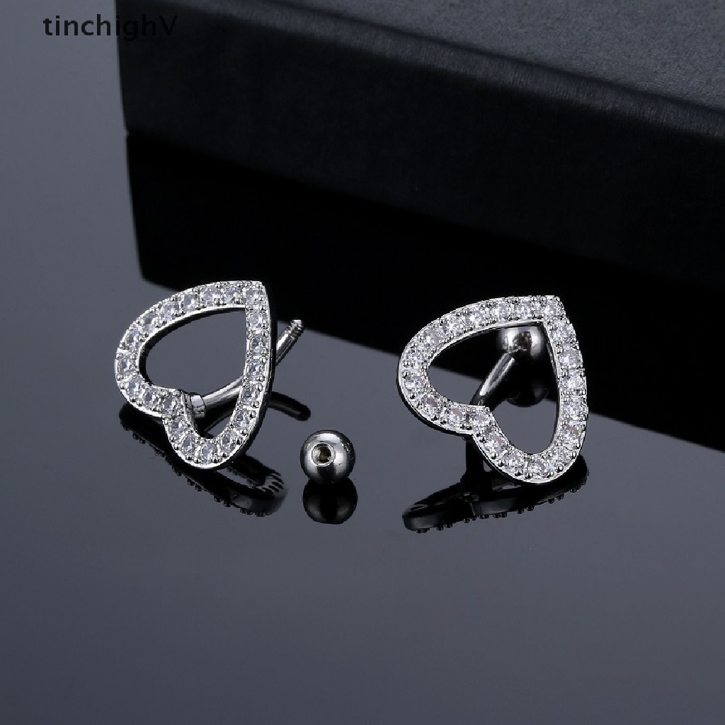 Khuyên Rốn Hình Trái Tim Bằng Thép Y Tế