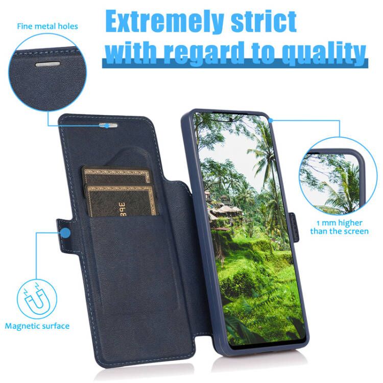 Bao da điện thoại nắp gập từ tính chống rơi có ngăn đựng thẻ thời trang cho For iPhone 14 13  Pro Max Plus