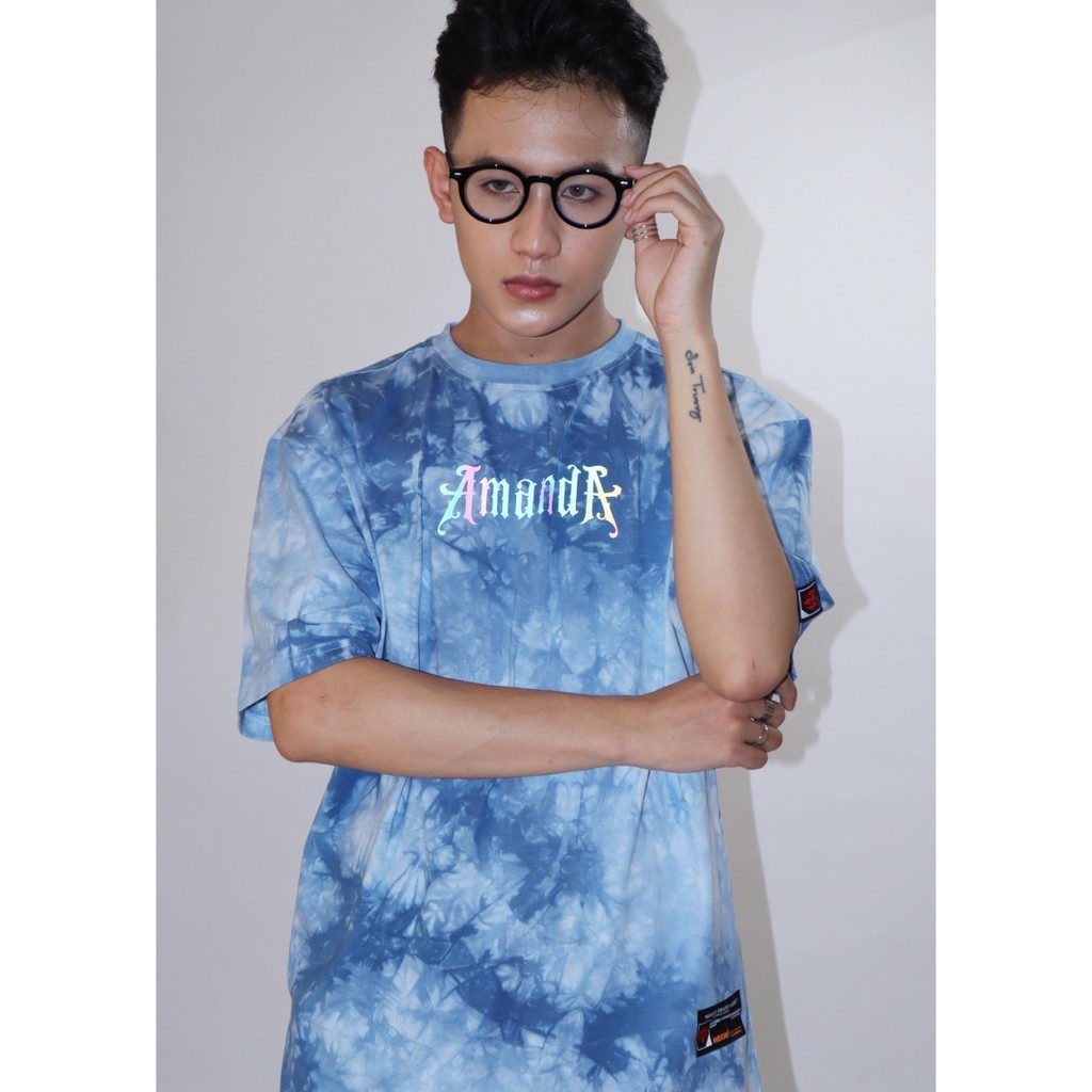 Áo thun loang màu form rộng tay lỡ nam nữ Phông tiedye Unisex phản quang Local Brand Chính Hãng Midori M Studio