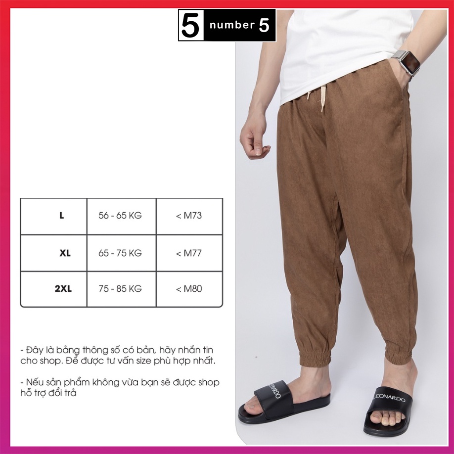 Quần Jogger Ống Rộng Nam Chất Nhung Tăm Dày Dặn Phong Cách Thể Thao