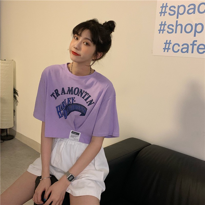 [SẴN] Áo croptop thun tay ngắn Ulzzang Quảng Châu ATC2