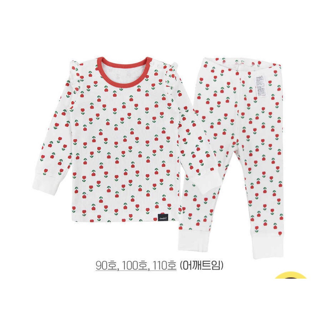 BỘ THU ĐÔNG DÀI TAY CAO CẤP CỦA HÃNG CORDI-I, CHẤT THUN COTTON ORGANIC, MẪU HOA TULIP